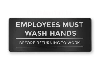 Employees Must Wash Hands Before Returning To Work