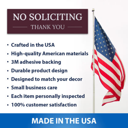 No Soliciting/Thank You - Burgundy - Image 8